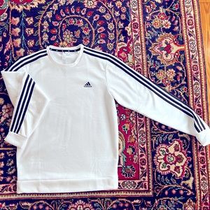 Mens Adidas White Sweatshirt
